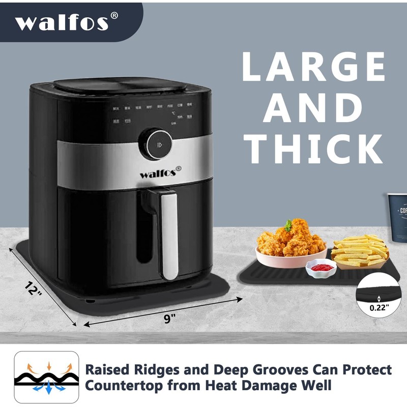 Walfos Silicone Trivets for Hot Pots and Pans - 446°F