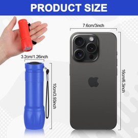 Kssvzz 5 Pack Small Torch, Mini Torches Led Super Bright with 9 LEDs, Multicolor Kids Torch with Lanyard, Pocket Torch with for Camping Hiking Outdoors Gift