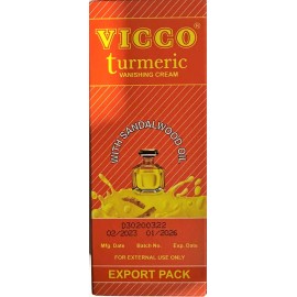 Vicco Turmeric Vanishing Skin Cream with Sandalwood Oil 60gm X 2pk (EXPORT PACK)