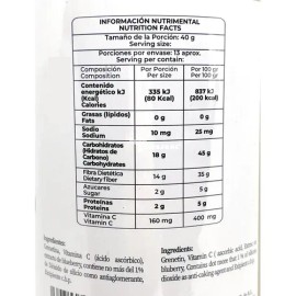 Grenetina Hidrolizada Pretty Bee con Sabor a Blueberry, Polvo de 500g