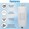 CBB60 Run Capacitor 40uF 450V AC 50/60Hz Double Insert Cylinder