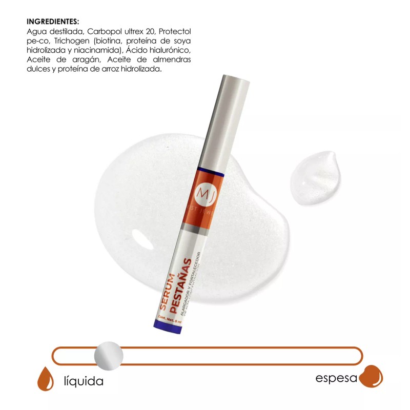 Mist Jewel Suero Alargador Pestanas Alargador Y Crecimiento Biotina
