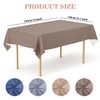 YEAHSEA Rectangle PVC Table Cloth 200x140cm,Waterproof Table Cover Protector Wipe