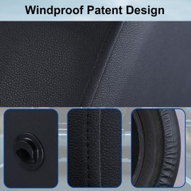 30" Soft Black Tire Cover - Ideal Compatible with Ford Bronco (2021-2025) with Backup Cameras