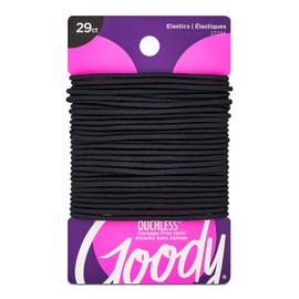 Goody Women's Ouchless 2 mm Elastics, Black, 29 Count