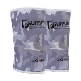 Gunsmith Fitness 7mm Knee Sleeves Weight Lifting for Men and Women – 1 Pair Neoprene Gym Knee Support for Powerlifting, Weightlifting, Squats & Releases Post Workout Pain and Discomfort