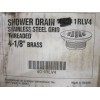 INTERCON INDUSTRIES Threaded Brass SS Grid Shower Drain, 2-1/2" Pipe,