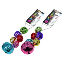 Color Bell with String 6p Large Bell, 1 Single Item, Random Color
