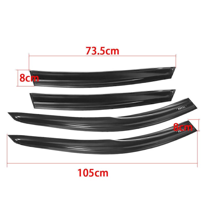 Geartronics For 2007-12 Nissan Altima Sedan Window Vent Visors Wind