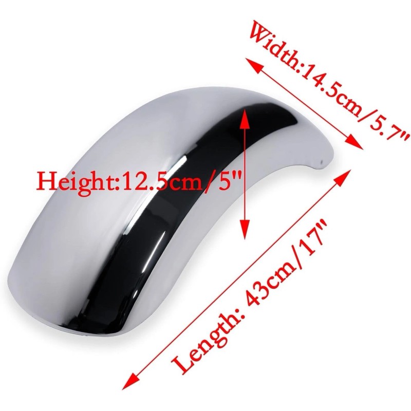 JMCHstore 2 Universal Mini bike Chrome Fender for Monster Mega