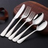 Buyer Star Luxury Flatware Set for 1 -Stainless Steel Hammered