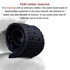 Niziruoup 20mm FKM Rubber Watch Strap Quick Release Tropical Style