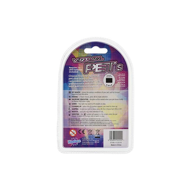 Virtual Pets LC6000 Key Chain (Colours may Vary)