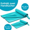Blumtal Fitness Handtuch im 2er Set - Microfaser Sporthandtuch Fitnessstudio