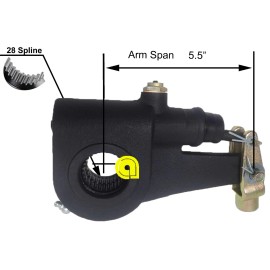 ALPAR Automatic Slack Adjuster MERITOR TYPE 28 Spline 5.5" Ref R801073,139.2831,E11401