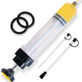 ecpiunk 200cc Automotive Fluid Extractor, Oil Extractor Pump, Upgrade Manual Extraction and Filling Pump, Oil Change Syringe, Suction Vacuum Fuel Car Transfer