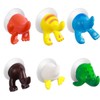 OUNONA Suction Cup Hooks, Cute, Bath, Strong, 6 Pieces, Wall