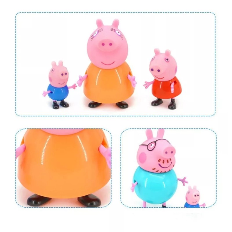 La Granja de Zenón Familia Pepa Pig Set 4 Figuras
