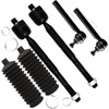 SCITOO 6pcs Front Suspension Kit Inner Tie Rod End Outer