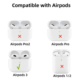Silicone Case Compatible with AirPods 3rd Generation with Keychain, Cute Anime 3D Cartoon Capybara Full-Body Shockproof Protective Case for Kids Girls