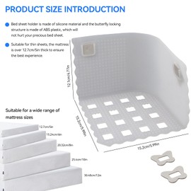 Bed Sheet Holder More Convenient Than Traditional Bed Sheet Clips Lock Sheet Holders Are Easy To Use In One Installation Suitable For Thin Sheets Sheet Holders Keep Sheets Firm & Tight