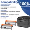 TN450 Toner Cartridge 2 Pack Compatible Replacement for Brother TN-450