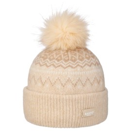 Barts Woodstar Alpaca Bobble Hat Beanie Knitted Hat Women's Hat Envelope Hat with Envelope, light beige