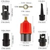 Inflatable Boat SUP Pump Adaptor Air Pump Converter with 4