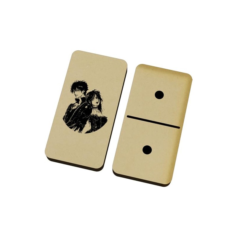 Azeeda 'Goth Couple' Domino Set & Box (DM00048118)