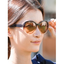 Zealot Women's Sunglasses, Anti-Fog, Polarized Lens, UV Protection, Blue Light Reduction, For Driving, Round, Sports, KC5081 Brown