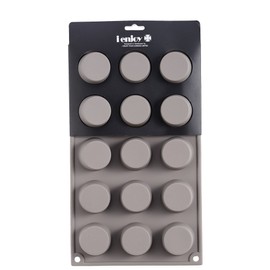 i enjoy + 2-Pack Silicon Muffin Tray 15 Cups LFGB & BPA Free, Non Stick Baking Pan for Cupcakes & Brownies