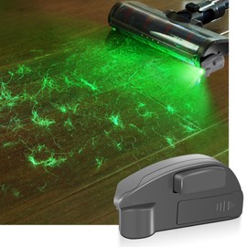 QPDZ Vacuum Cleaner LED Dust Display Lamp, Vacuum Light Attachment Compatible with Dyson Shark Bissell, Green Light for Pet Hairs Cat Dog Fur, Upgraded Universal Vacuum Cleaner Accessories
