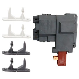 MDEOOSKY 131763256 Washer Latch Lock Set Door Latch Lock Switch, Replacement for Frigidaire Affinity, Kenmore, Electrolux, White Westinghouse, Crosley, Gibson Replaces 131763310 131763302 134456600