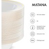 MATANA - 25 Premium Multi-Use Plastic Party Serving Bowls, White