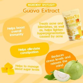 Dear Face Beauty Milk Premium Japanese Sweet Mango Drink 10 Sachets