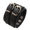 Ultra Gothic Buckle Leather Goth Steampunk Bracelet Emo Punk Cyber