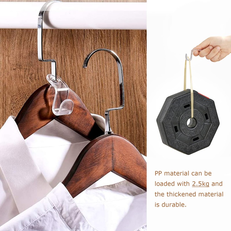 Clothes Hangers Space Saving, Pack of 60 Clothes Hangers Hook