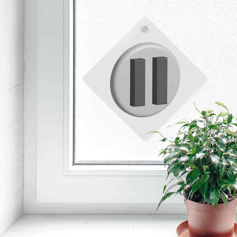 'Pause Button' Suction Cup Car Window Sign (CG00023906)