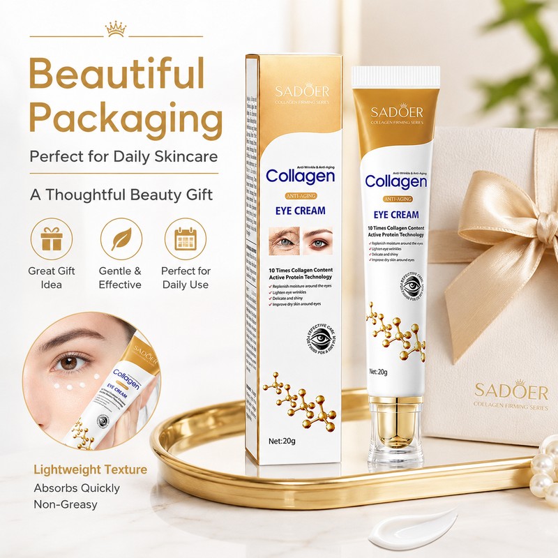 Collagen Eye Cream for Daily Skincare – Hydrating Under-Eye Moisturizer
