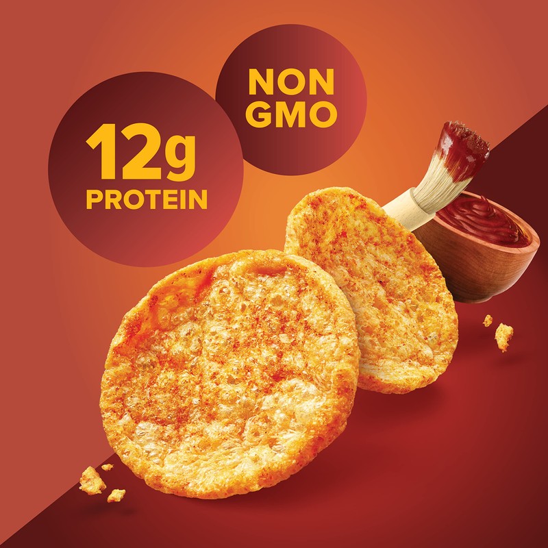 Pure Protein Popped Crisps, Hickory Barbecue, High Protein Snack, 12G