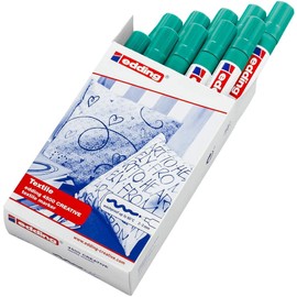 edding 4500 CR Textile Marker - Pale Green (Pack of 10)