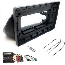 Sound-way Car Radio Mounting Kit Adapter for car radio installation 9" inch compatible with Citroen Nemo, Peugeot Bipper, Fiat Fiorino and Qubo