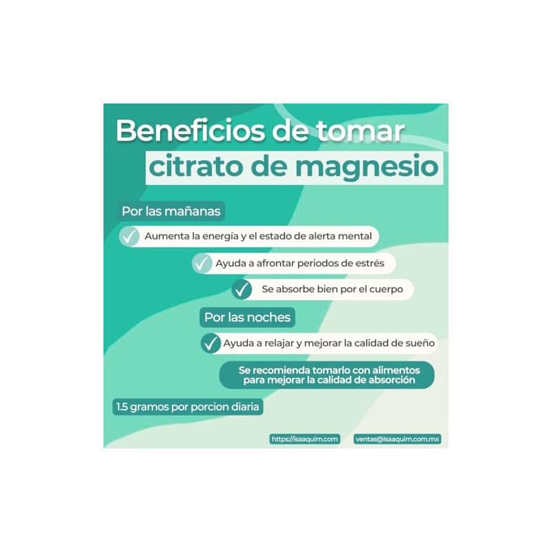 Citrato de Magnesio con sabor manzana 500gr
