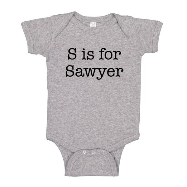 TATY Kids S is for Sawyer Baby Infant One Piece