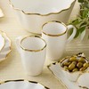 Regency Gold 18-Ounce Porcelain Mugs – Set of 4 Stylish
