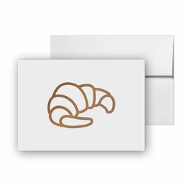 Croissant Brioche Bun French Pastry, quality blank cards CC-25348