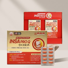 Personnel Process Q Insa Pro Q Propolis Flavonoid 20mg 60 tablets 2 boxes 1 unit / 인사 프로 큐 프로폴리스 폴라보노이드 20mg 60정 2박스 1개