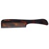 Hairdressing Comb Acetate Havana Amber 19 cm Made in France
