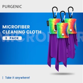 Microfiber Cloth & Glasses Wipes (3 Pack) Lens & Glasses Cleaning Cloth - Eye Glass Clean Cloths - Eyeglass Cleaning Cloth - Glass Cleaning Cloth - Camera Lenses & Gadget Delicate Screens - Tie Dye