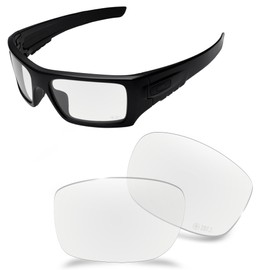 AOZAN ANSI Z87.1 Replacement Lenses For Oakley Si Ballistic Det Cord Sunglasses - HI-DEF Clear